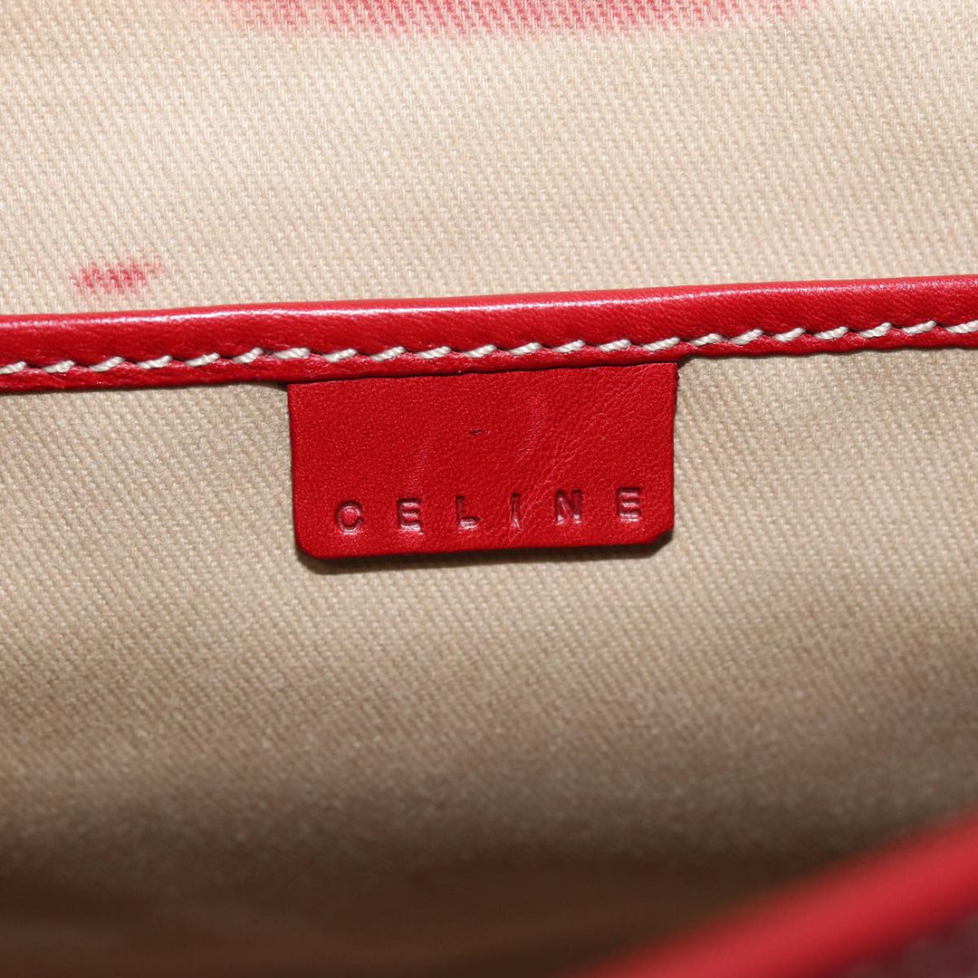 Celine Macadam Canvas Shoulder Bag Beige  73585