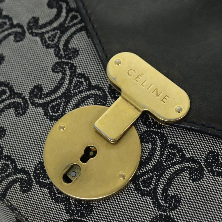 Celine Triomphe Canvas Shoulder Bag Gray  73617