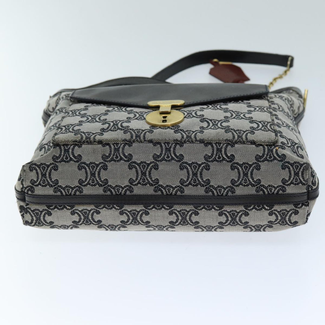 Celine Triomphe Canvas Shoulder Bag Gray  73617