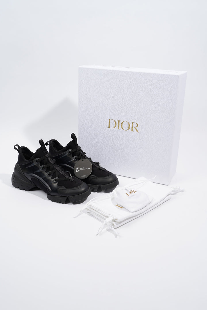 Christian Dior D-Connect Black Fabric EU 36.5 UK 3.5