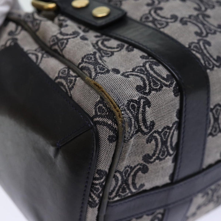 Celine Triomphe Canvas Hand Bag Gray Auth 73729