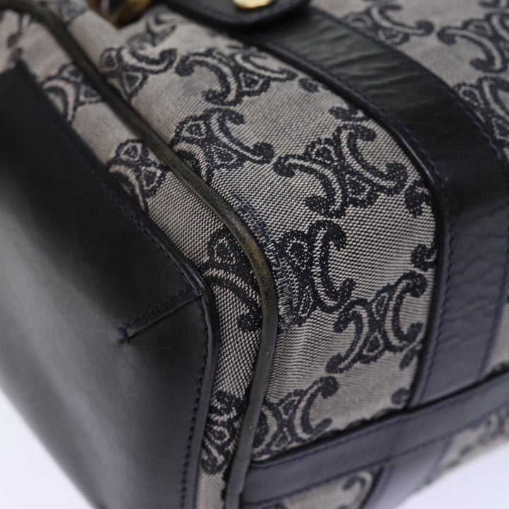 Celine Triomphe Canvas Hand Bag Gray Auth 73729