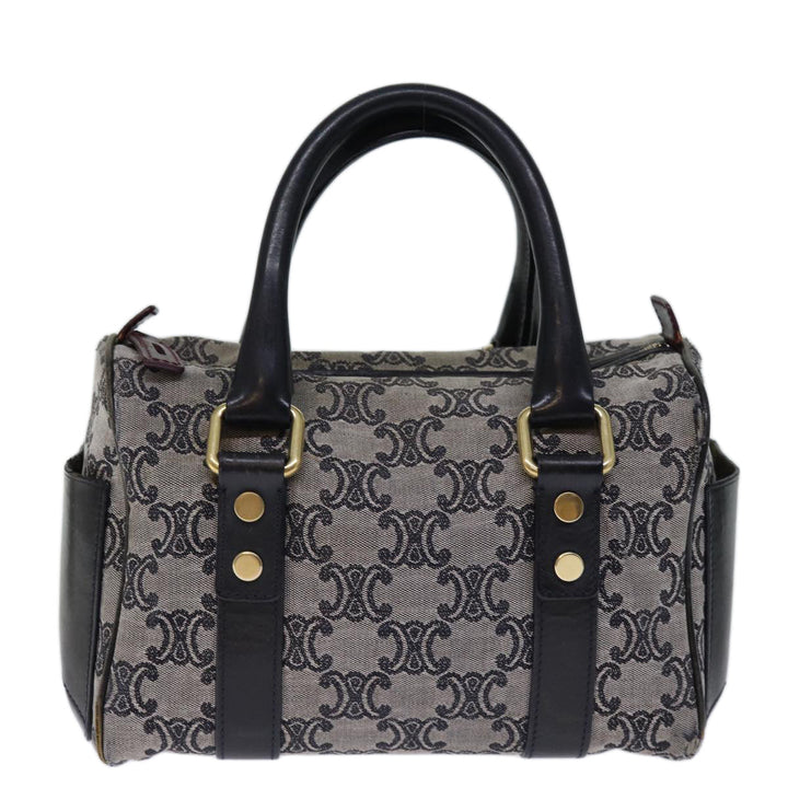 Celine Triomphe Canvas Hand Bag Gray Auth 73729
