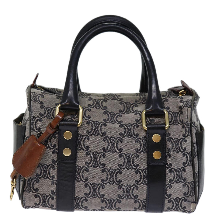 Celine Triomphe Canvas Hand Bag Gray Auth 73729