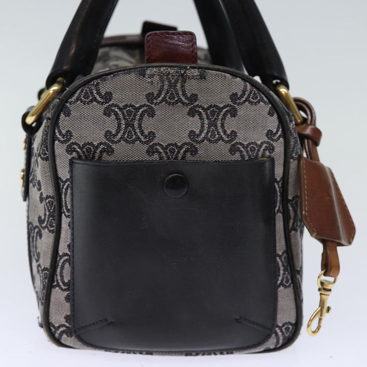 Celine Triomphe Canvas Hand Bag Gray Auth 73729