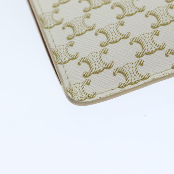 Celine Triomphe Shoulder Pouch PVC Leather Whe  73744