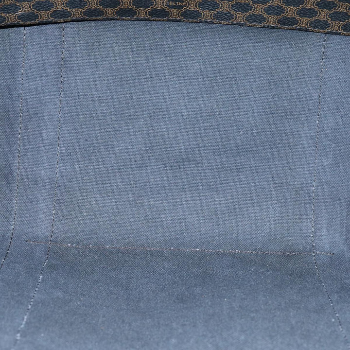 Celine Macadam Canvas Tote Bag PVC Black Auth 73751