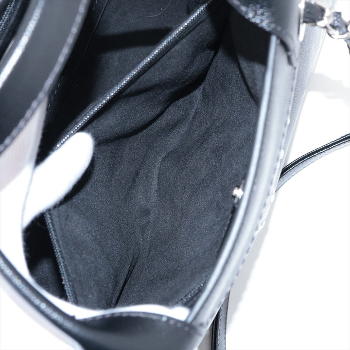 Top Quality Chanel Deauville Caviar S 2WAY Handbag Black Silver G  25th