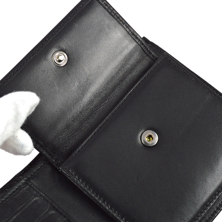 Top Quality Chanel 2000-2001 Black New Travel Line Bifold Wallet