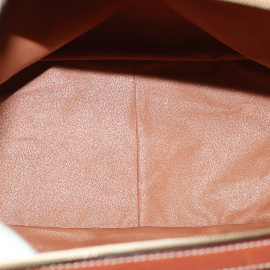 Celine Macadam Canvas Boston Bag PVC 2way Brown Auth 73841
