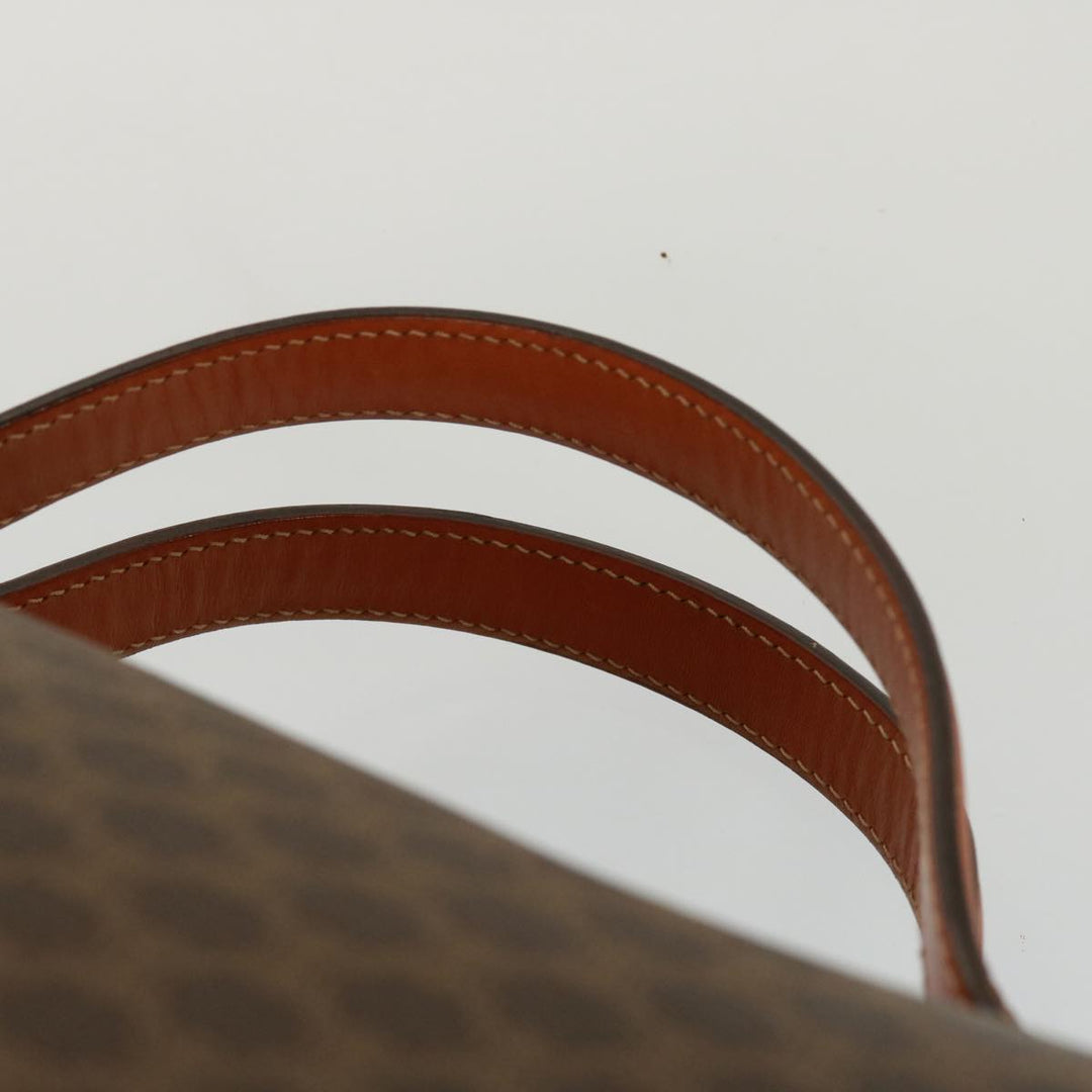 Celine Macadam Canvas Boston Bag PVC 2way Brown Auth 73841