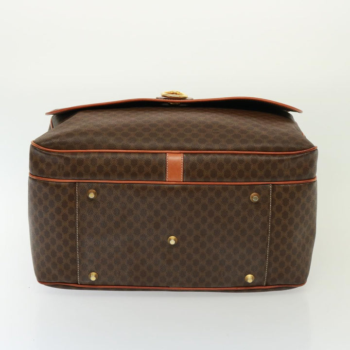 Celine Macadam Canvas Boston Bag PVC 2way Brown Auth 73841