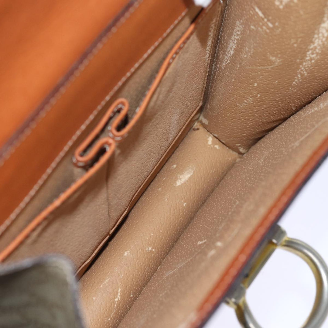 Celine Macadam Canvas Hand Bag Beige Auth 73851