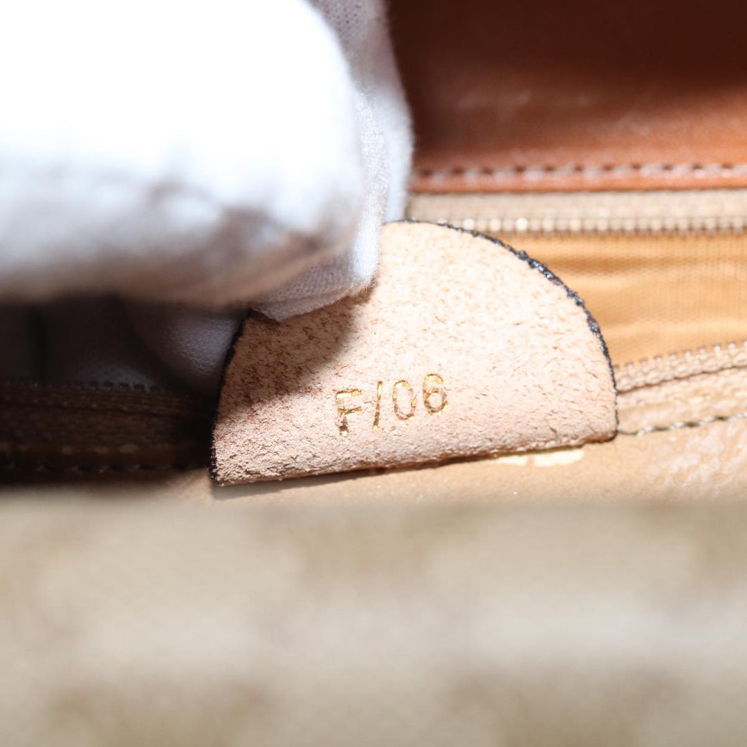 Celine Macadam Canvas Hand Bag Beige Auth 73851