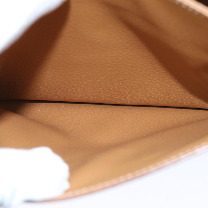 Celine Macadam Canvas Shoulder Bag PVC Brown Auth 73945