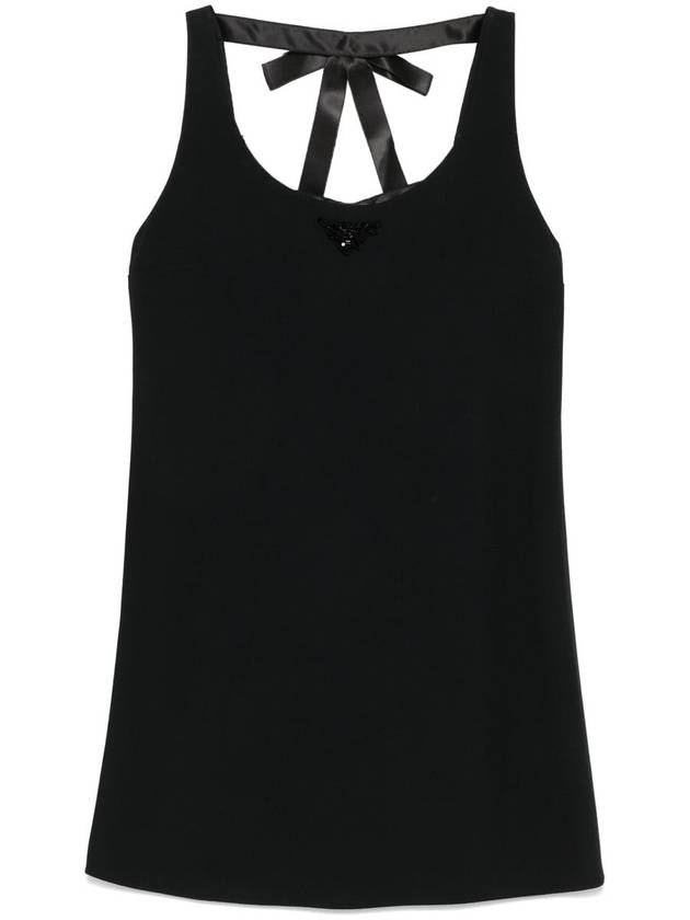 Prada Dress With Embroidery Bows Clothing