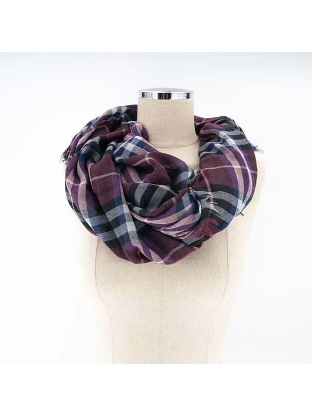 Burberry Castle Modal Check Square Scarf Red