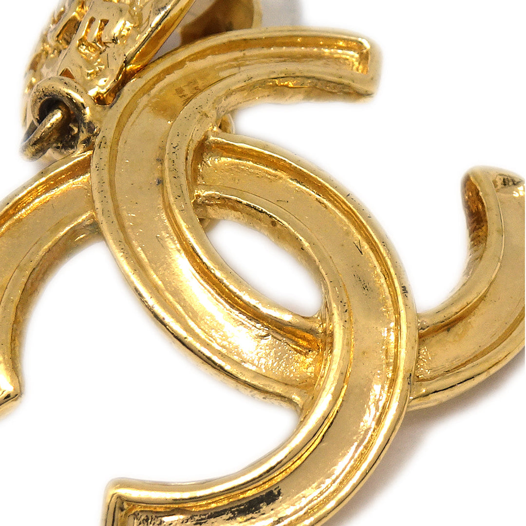 Top Quality Chanel Gold Dangle Earrings Clip-On 95A