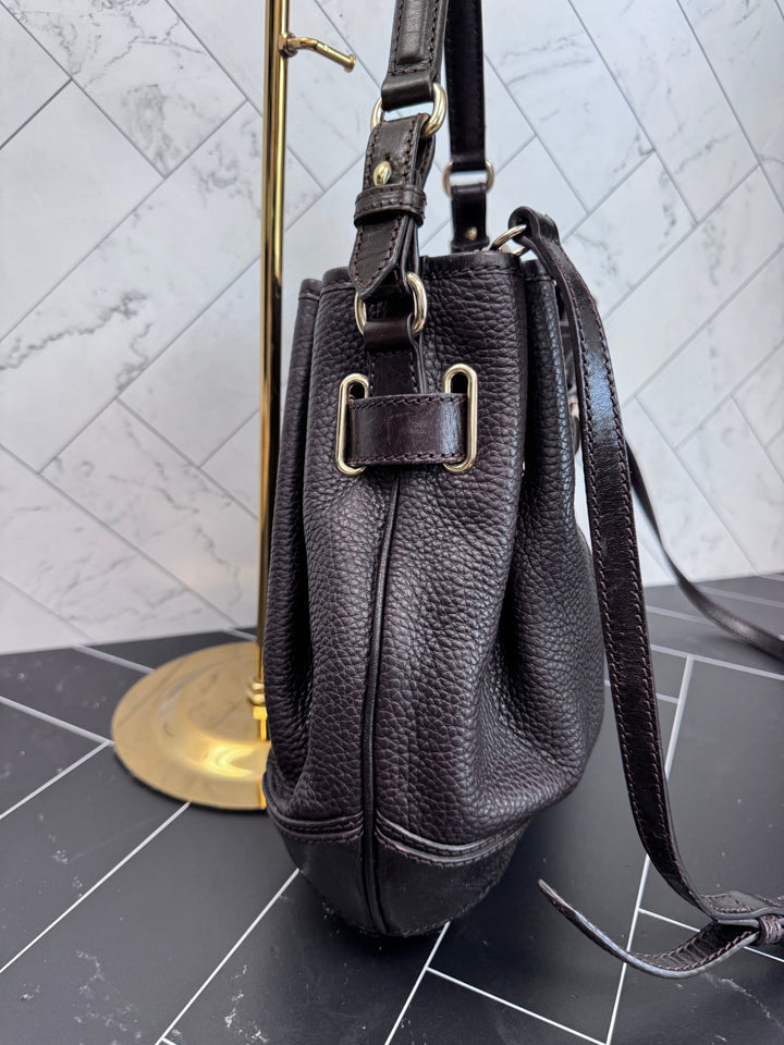Burberry Brown Leather Hobo 2Way Bag