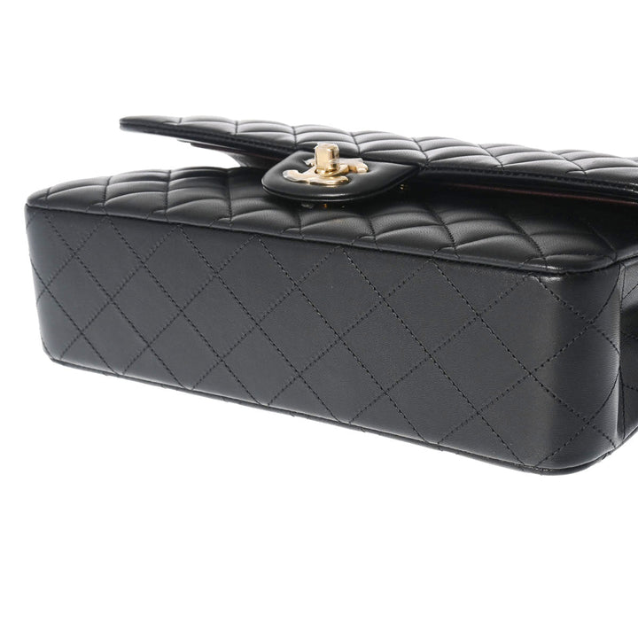 Top Quality Chanel Top Quality Chanel Mattress W Flap Chain Shelter 25cm Black Gold Tools A01112 Lady Ramskin Shelter Bag Unused