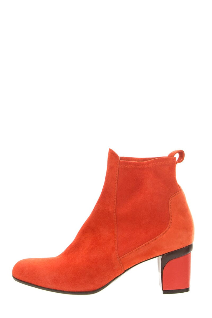 Violet Tomas Orange Suede Boots SZ 39