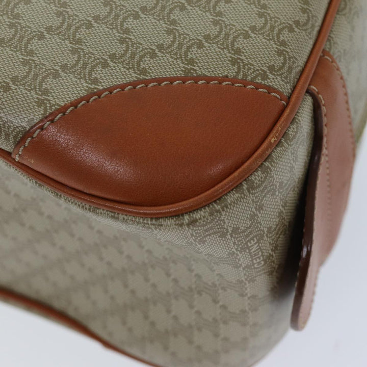 Celine Macadam Canvas Hand Bag Beige Auth 74188