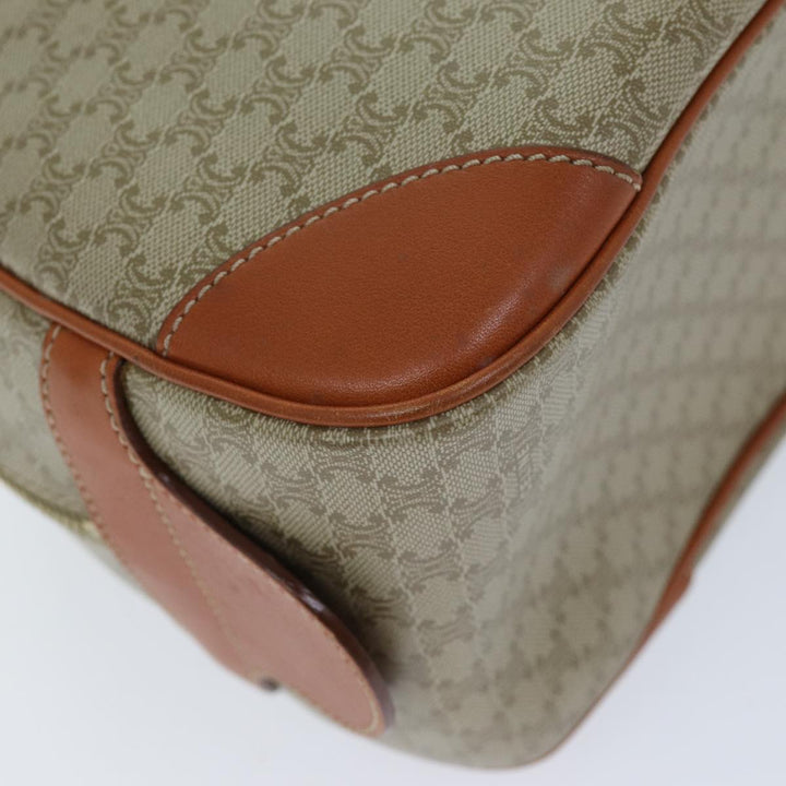 Celine Macadam Canvas Hand Bag Beige Auth 74188