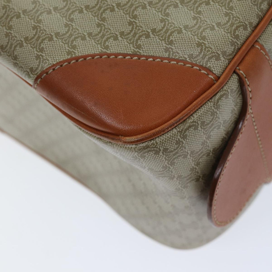 Celine Macadam Canvas Hand Bag Beige Auth 74188
