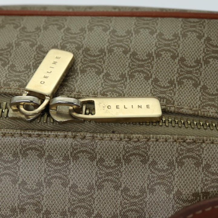 Celine Macadam Canvas Hand Bag Beige Auth 74188