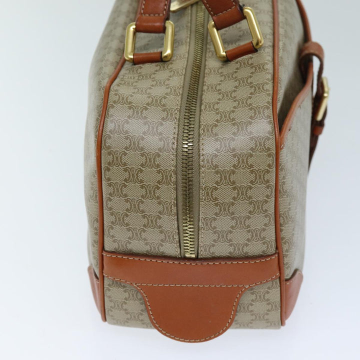 Celine Macadam Canvas Hand Bag Beige Auth 74188
