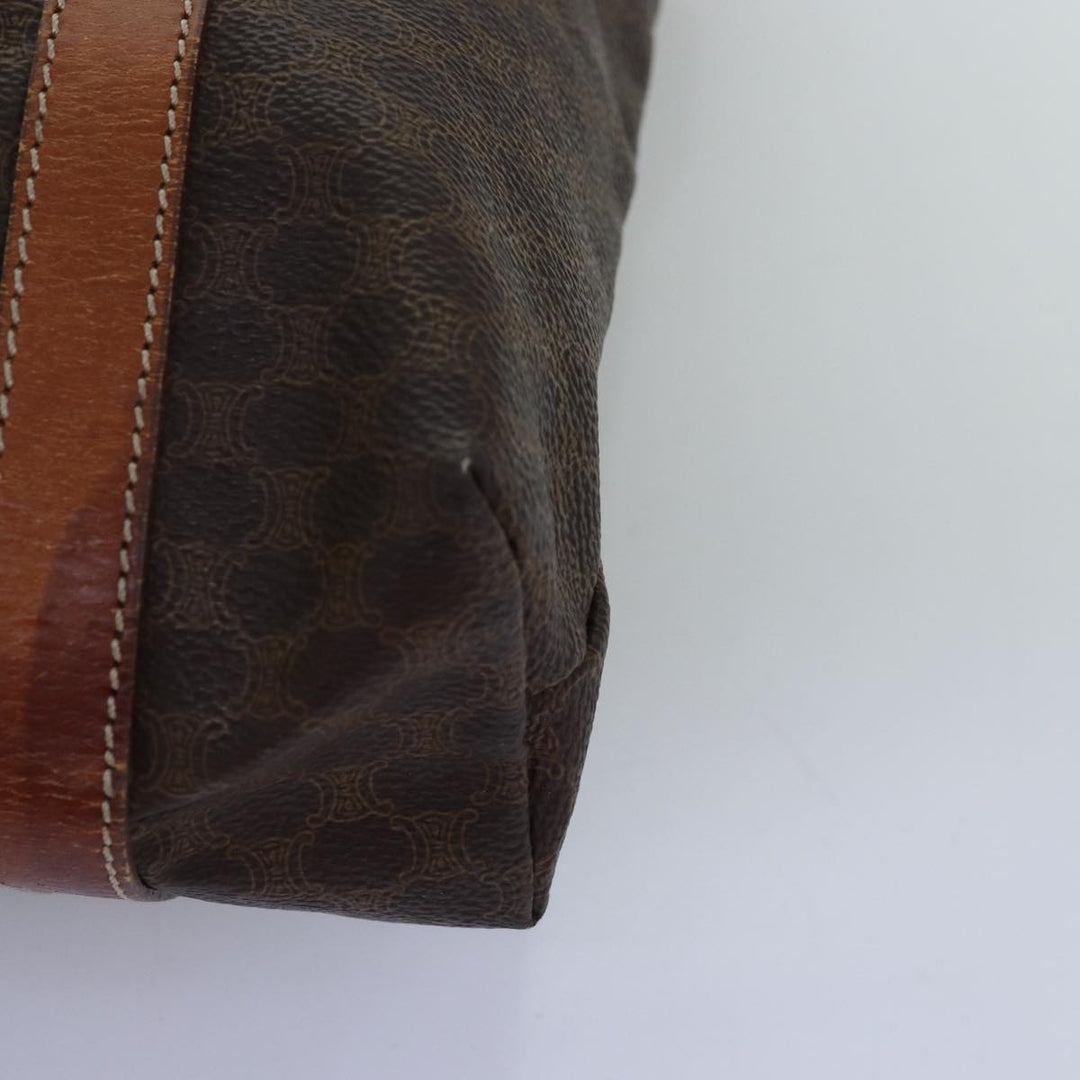 Celine Macadam Canvas Tote Bag PVC Brown Auth 74225