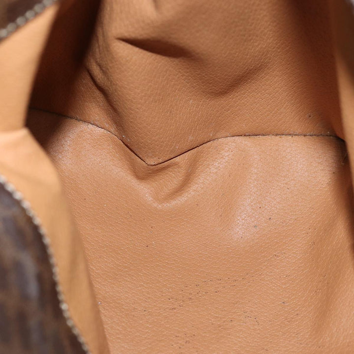 Celine Macadam Canvas Tote Bag PVC Brown Auth 74225