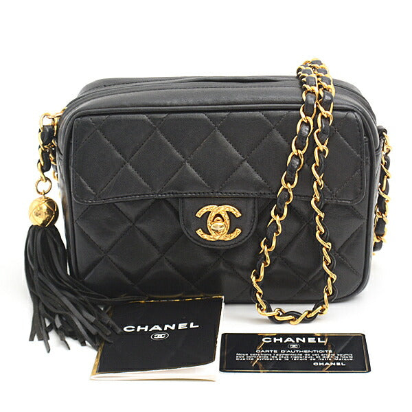 Top Quality Chanel Lambskin Matelasse Fringe Chain Shoulder Bag