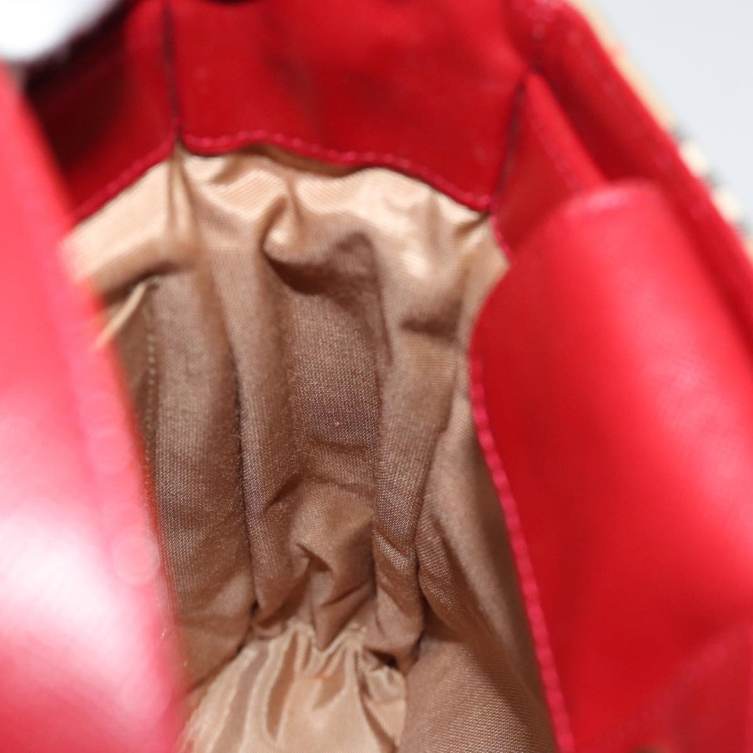Top Quality BurberrySs Nova Check Shoulder Bag Canvas Beige Red Auth 74385