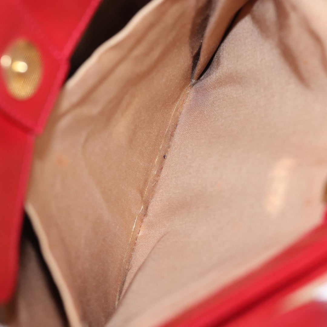 BurberrySs Nova Check Shoulder Bag Canvas Beige Red Auth 74385