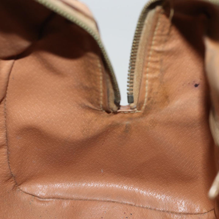 Celine Macadam Canvas Hand Bag PVC Brown Auth 74542