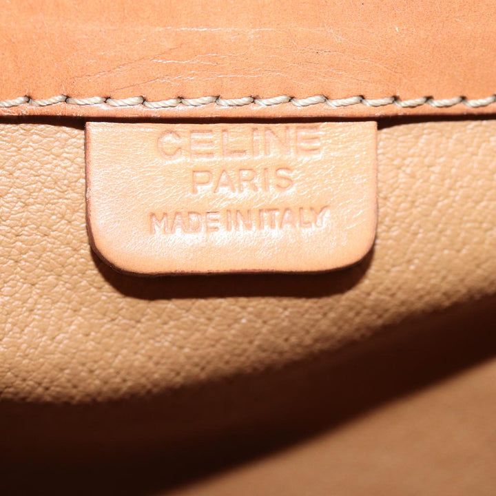 Celine Macadam Canvas Hand Bag PVC 2way Brown Auth 74543