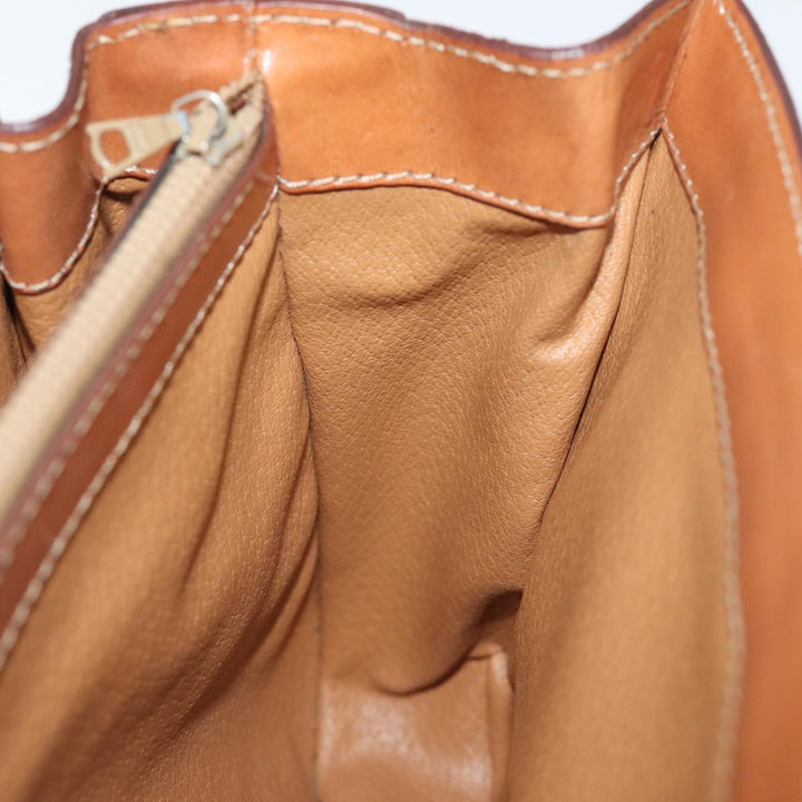 Celine Macadam Canvas Hand Bag PVC 2way Brown Auth 74543