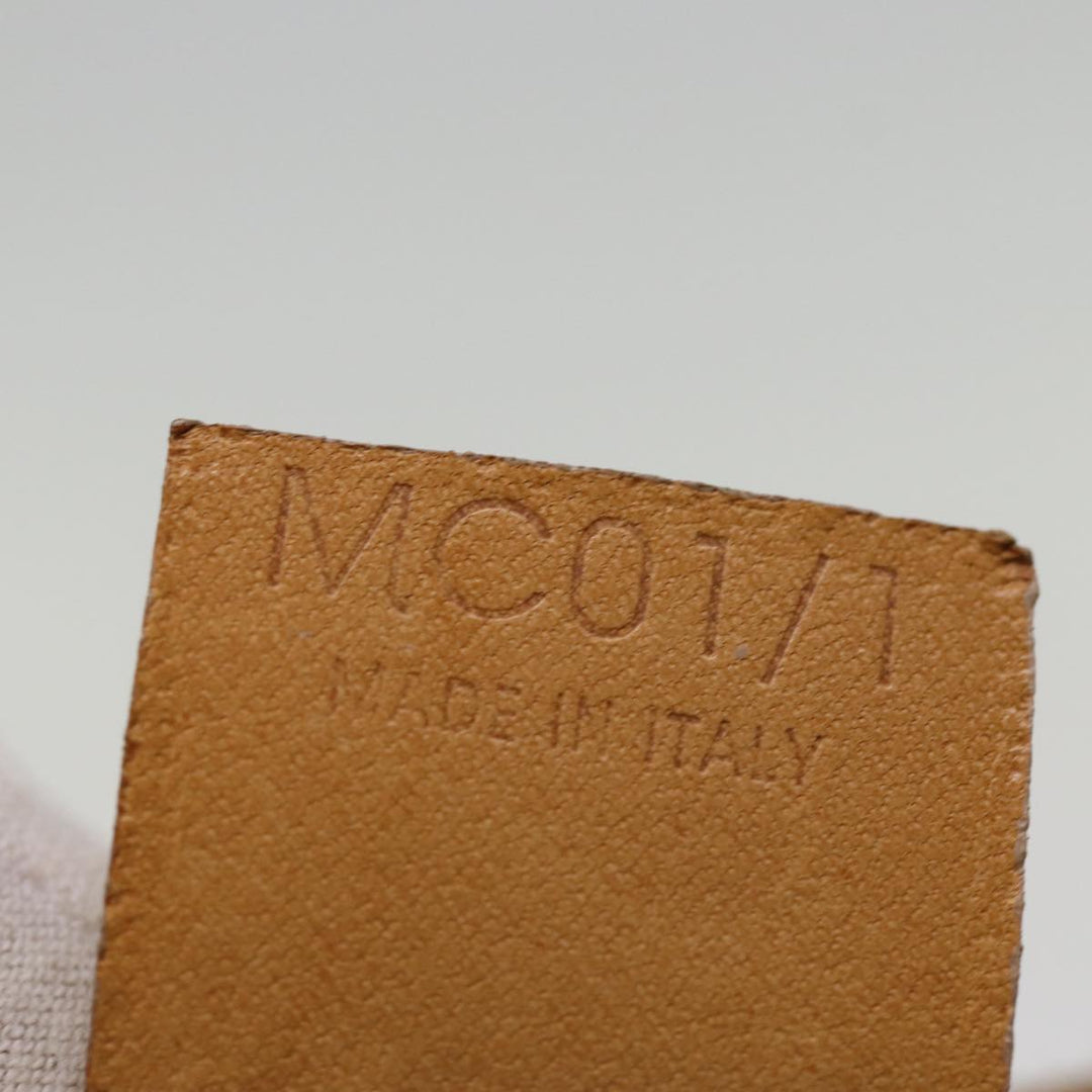 Celine C Macadam Canvas Hand Bag Orange Auth 74546