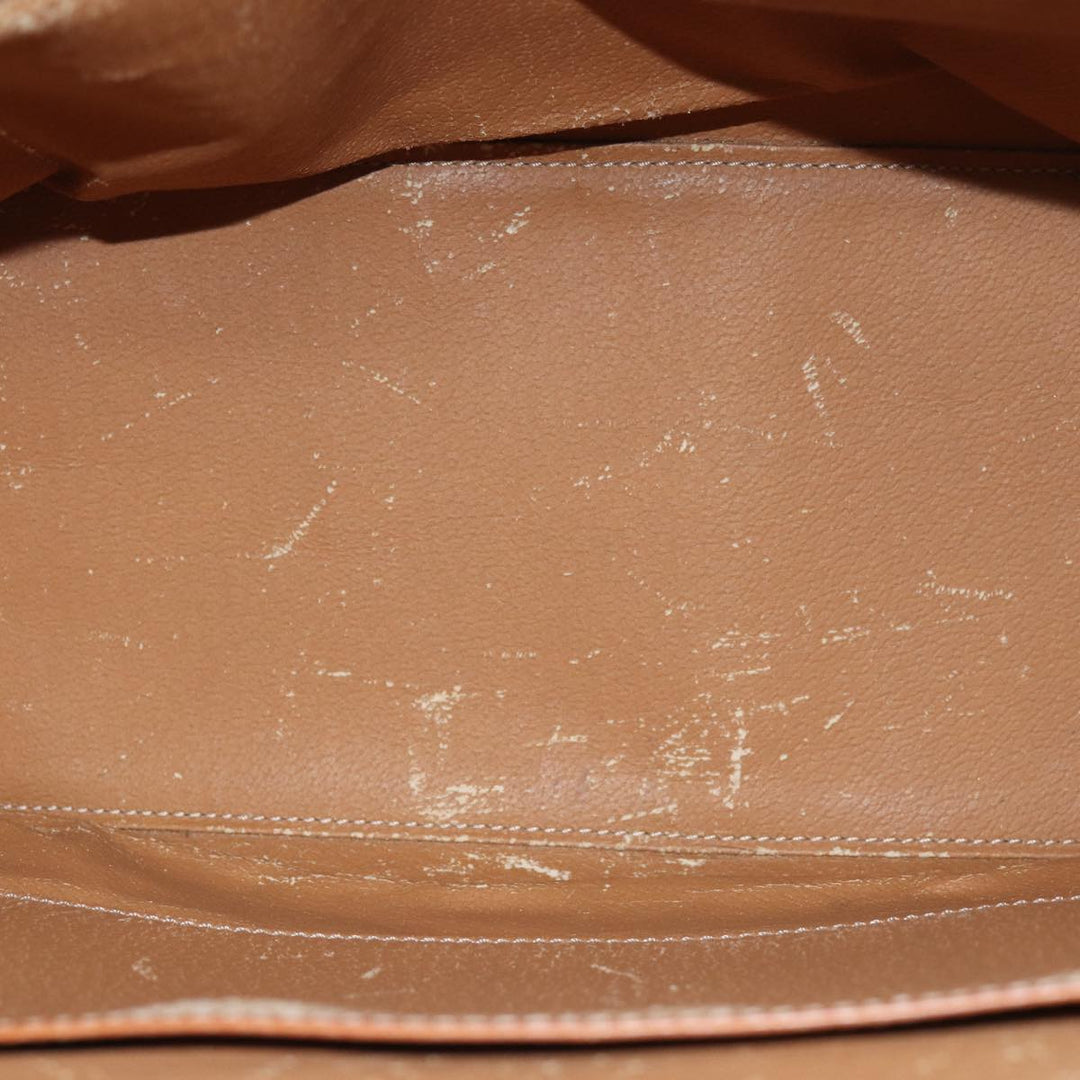 Celine Macadam Canvas Hand Bag PVC 2way Brown Auth 74548