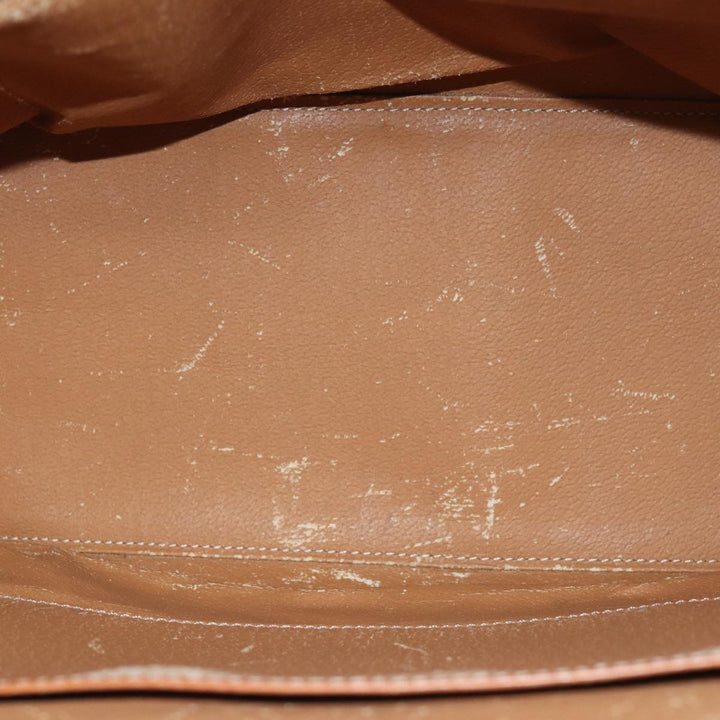 Celine Macadam Canvas Hand Bag PVC 2way Brown Auth 74548