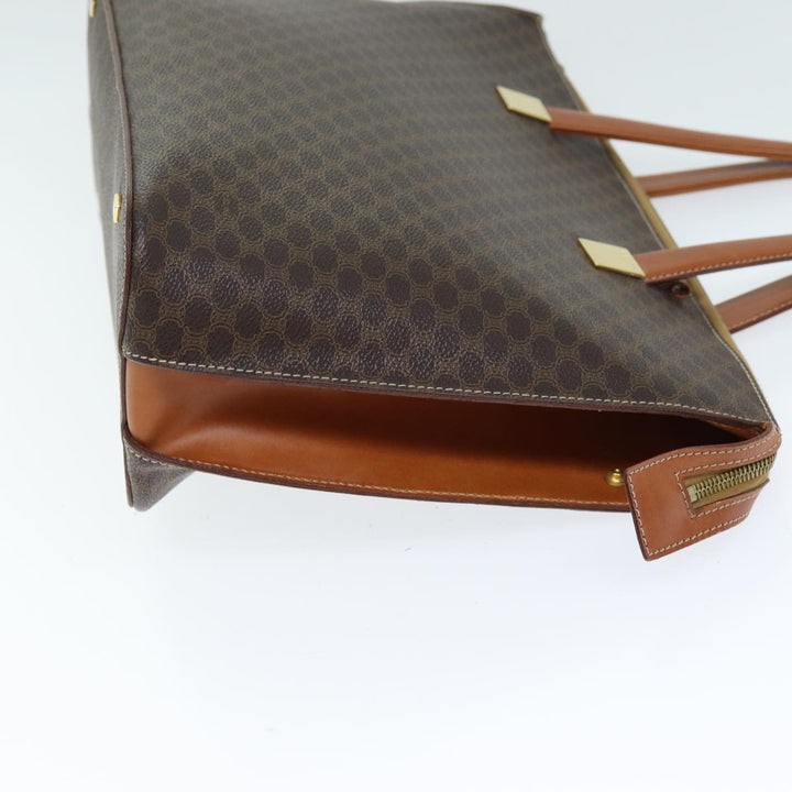 Celine Macadam Canvas Hand Bag PVC 2way Brown Auth 74548
