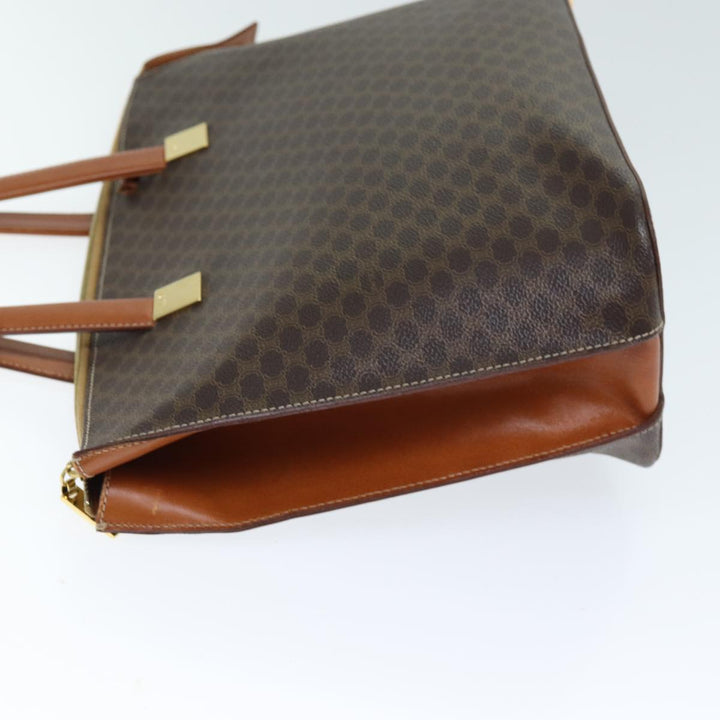 Celine Macadam Canvas Hand Bag PVC 2way Brown Auth 74548