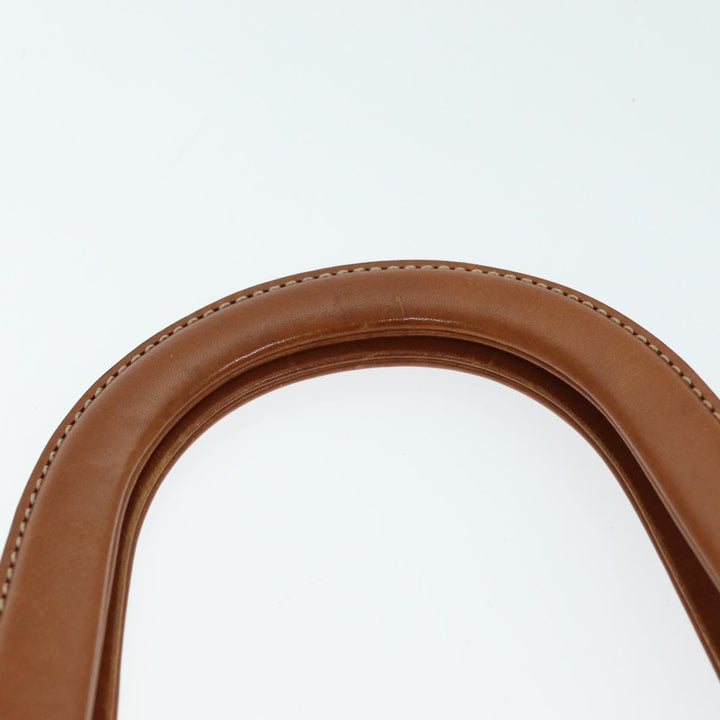 Celine Macadam Canvas Hand Bag PVC 2way Brown Auth 74548