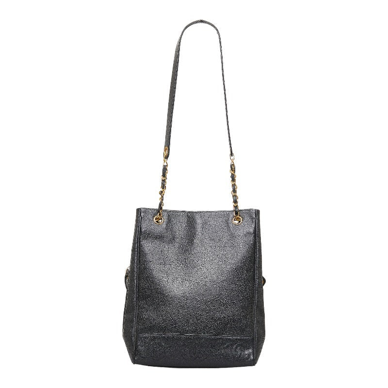 Top Quality Chanel Coca-Cola Handbags Black Gold Matt Caviar   Chanel