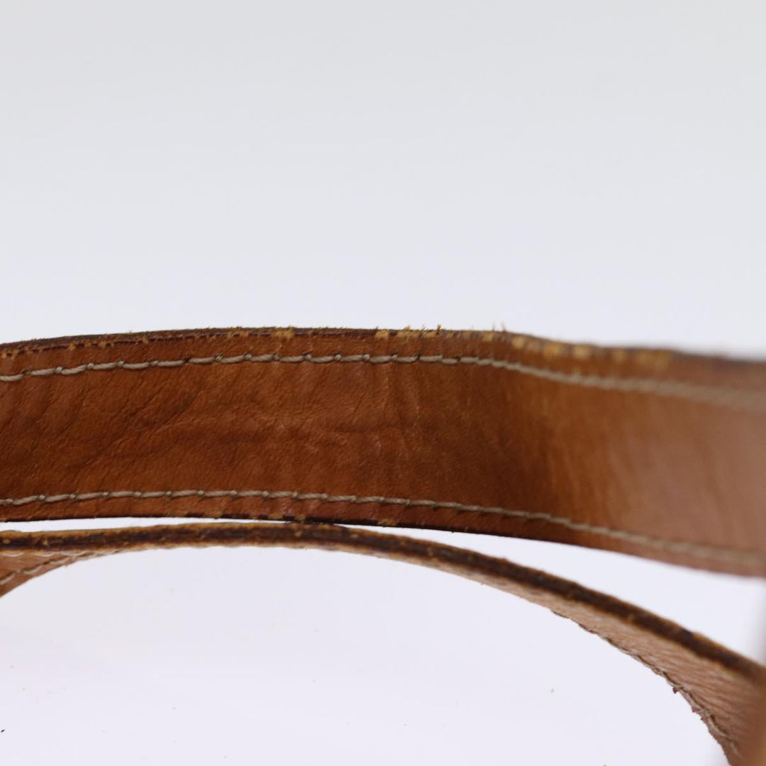 Celine Macadam Canvas Hand Bag PVC Brown Auth 74620