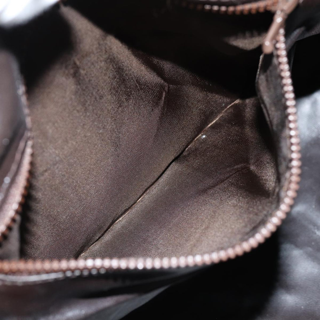 Celine C Macadam Canvas Hand Bag Brown Auth 74626