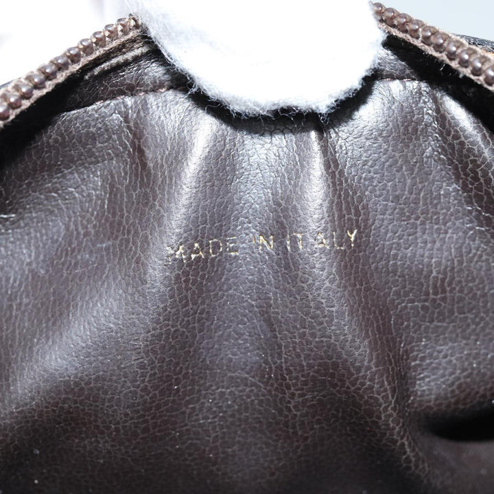 Celine C Macadam Canvas Hand Bag Brown Auth 74626