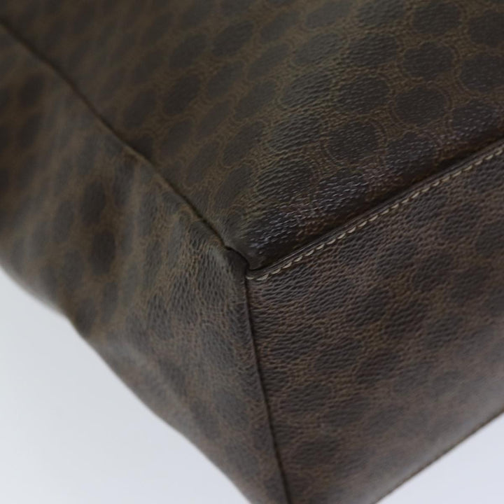 Celine Macadam Canvas Tote Bag PVC Brown Auth 74659