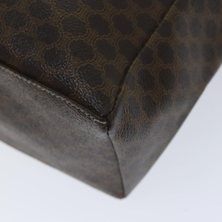 Celine Macadam Canvas Tote Bag PVC Brown Auth 74659